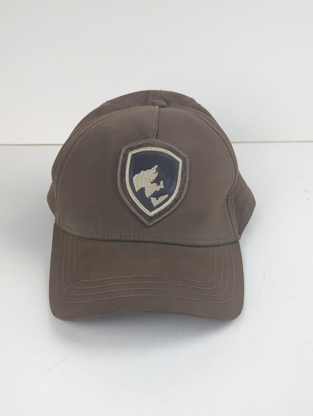 KUHL Brown Men's Baseball-Style Trucker Cap with Shield Patch